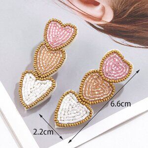 Elegant Heart Drop Earrings